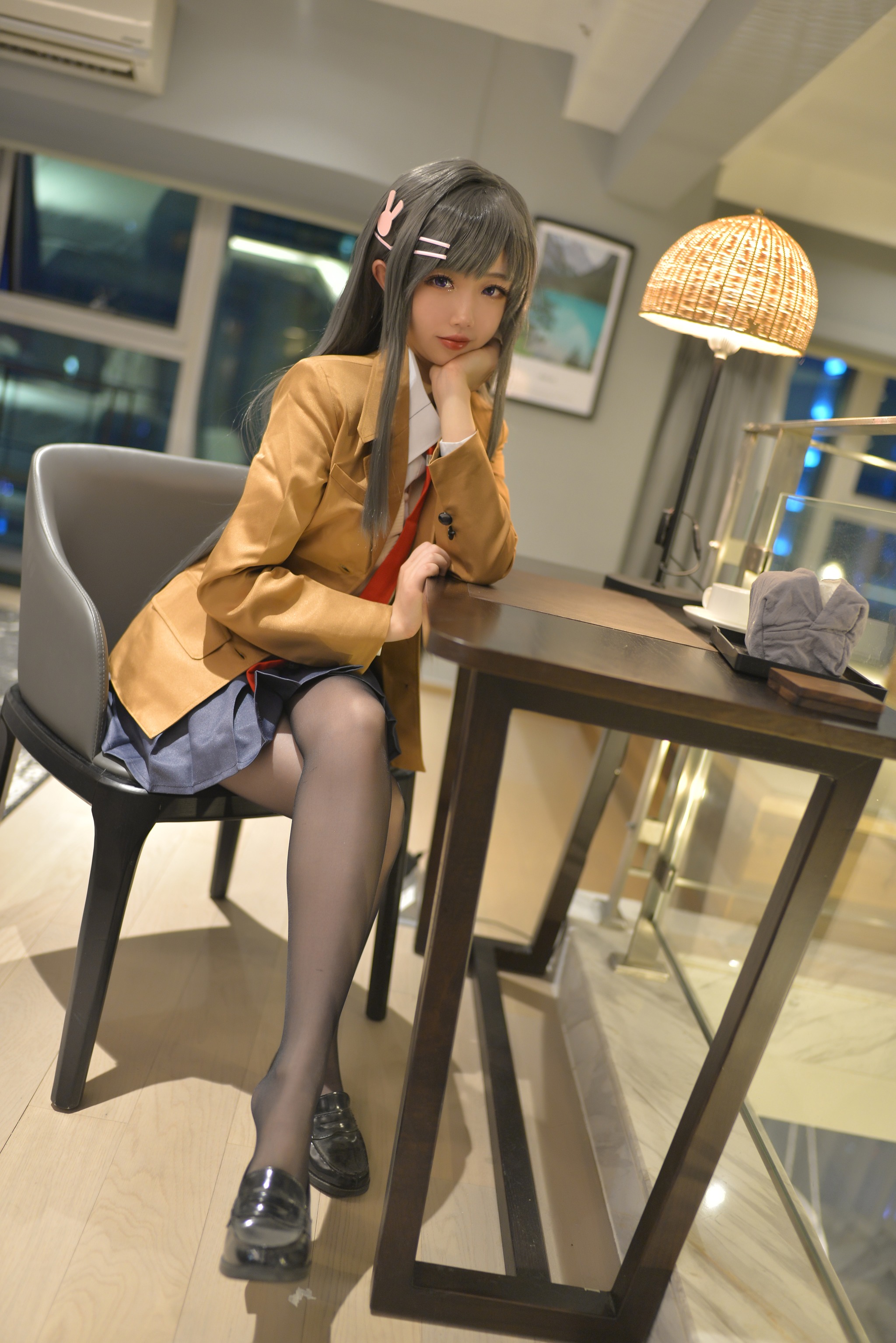 雪琪SAMA – NO.043 麻衣制服兔女郎[58P]-XikXak